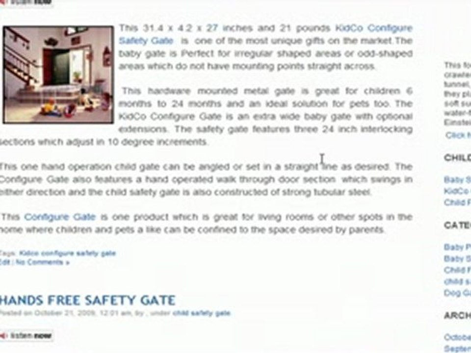 Christine introduces her first blog on child safety gate