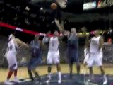 NBA Josh Smith blocks Ronnie Brewer in the paint as he tries