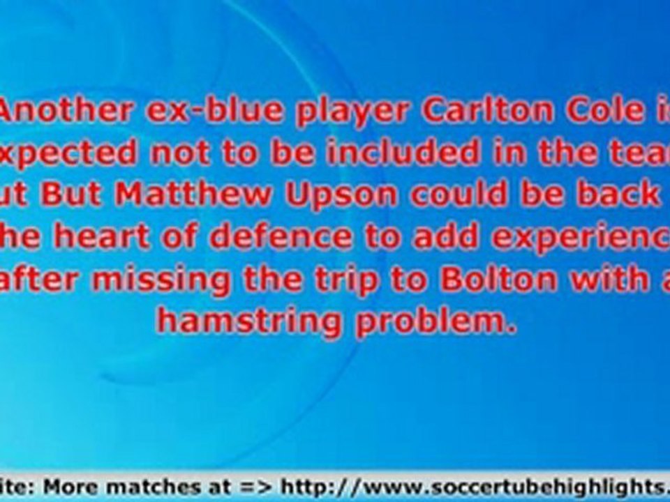 West Ham United v Chelsea Premier League 20/12/09