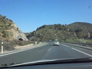 la route en espagne on allons au maroc en 2009