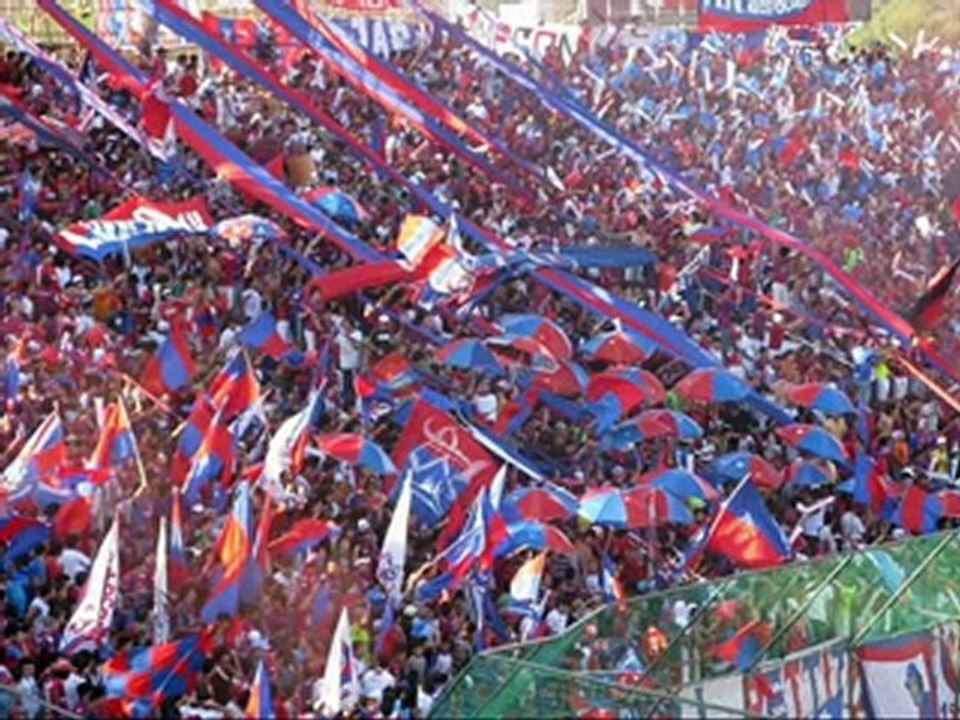 Football ultras: Ecuador vs Paraguay fans