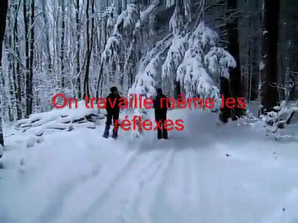 sortie mi-trail, mi-rando dans la neige