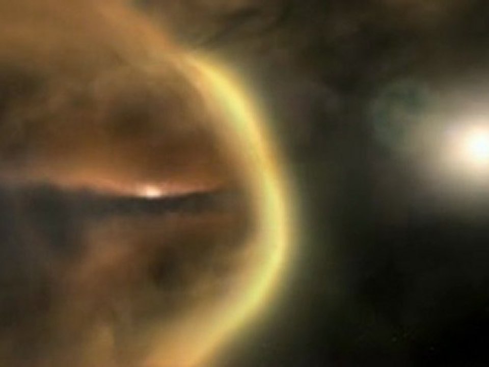 Etoile en formation dans la nébuleuse d'Orion