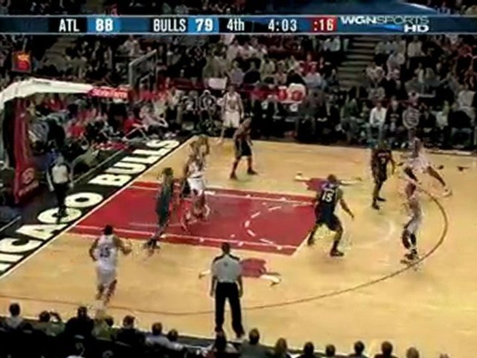NBA Luol Deng picks up the loose ball and takes it to the ho
