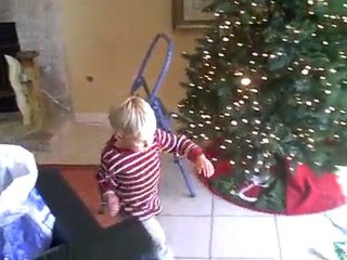 Bennie Decorating the window for Christmas 2009