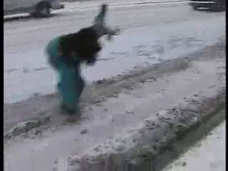 Funny Lucky Accident Woman Dives out of Car before crashing