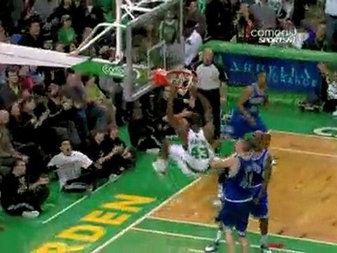 NBA Rajon Rondo sets up Tony Allen for a pretty dish inside