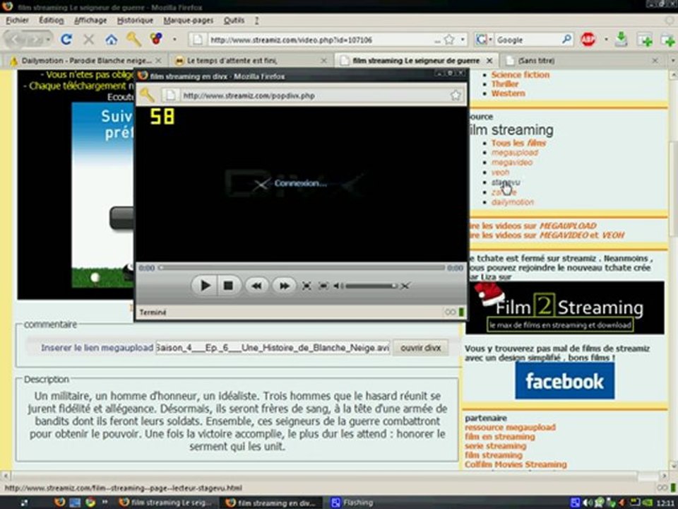 tutoriel streaming megaupload firefox & explorer