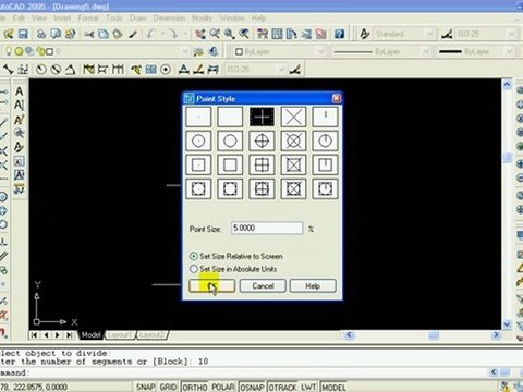 AutoCAD Divide ve Measure Komutu