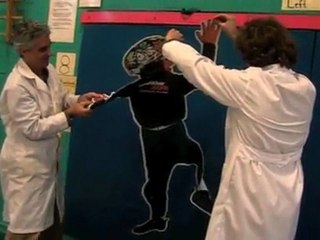 Kid Flattened By Wall