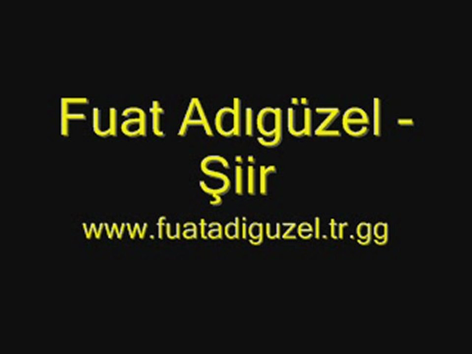 Fuat Adıgüzel - Şiir