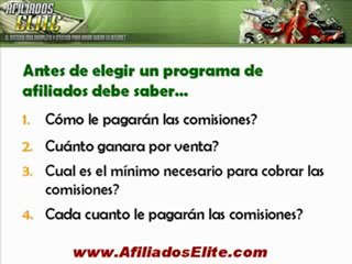 Afiliados Elite- Leccion Nº2 Video 1 de 1