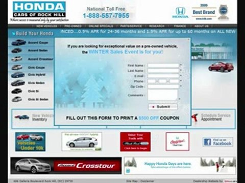 10 Minutes from Charlotte - Honda Cars of Rock Hill