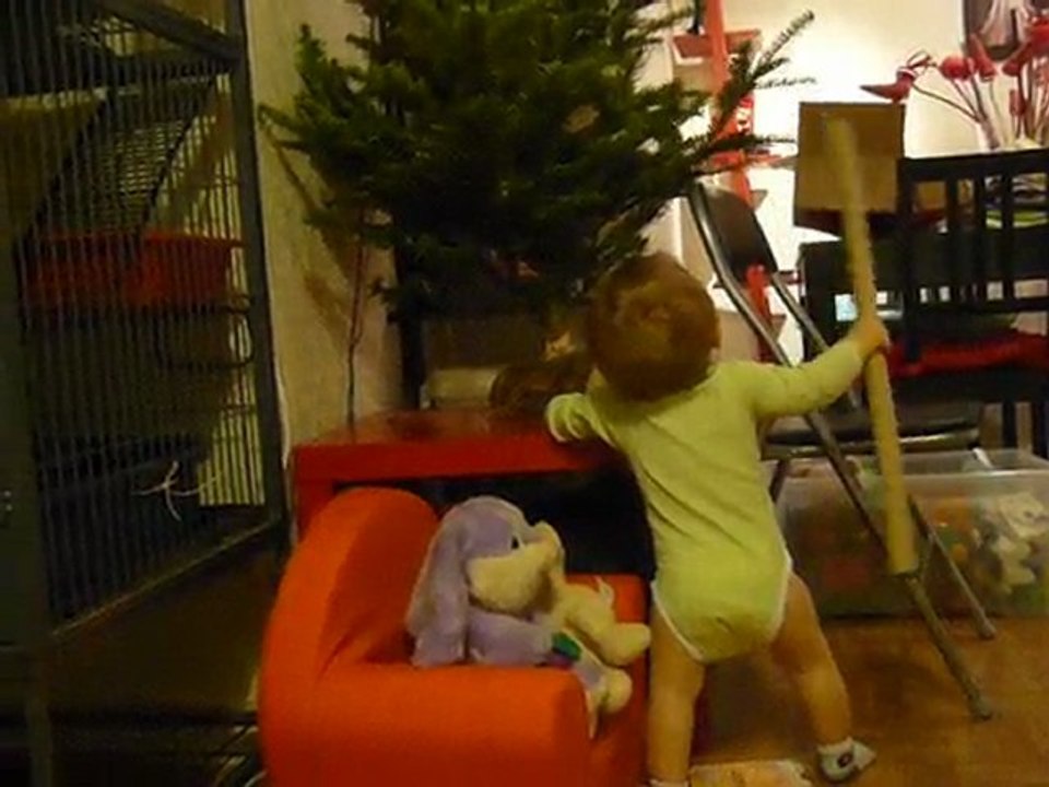 J'attaque le sapin de Noel