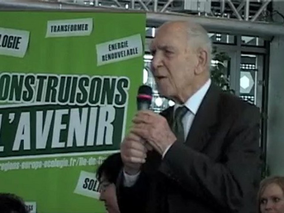 Annonce des listes Europe Ecologie Ile-de-France (18/12/09)