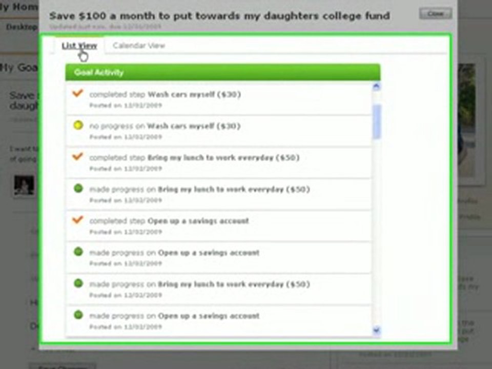 Goalforit.com - Goal Tracker Overview