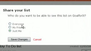 Goalforit.com - To Do List Overview