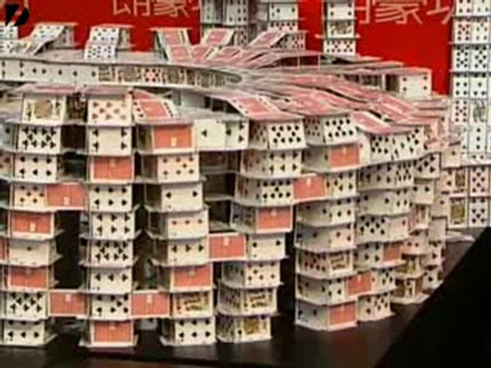Le Plus Grand Chateau De Cartes Du Monde Video Dailymotion