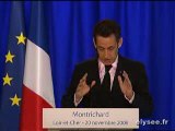 Discours de Nicolas Sarkozy sur le fonds stratégique
