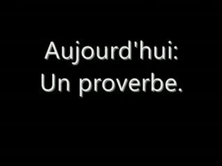 MORSAY à caractère informatif :Proverbe