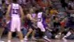 NBA LeBron James snags this pass and beats Channing Frye dow