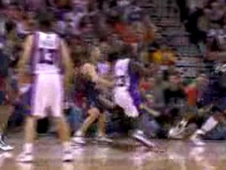 NBA LeBron James snags this pass and beats Channing Frye dow