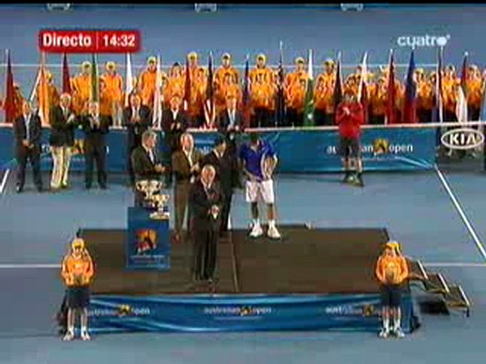 Les larmes de Federer à l'Open  d'Australie