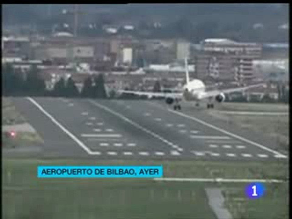 Un atterrissage en pleine tempête à Bilbao