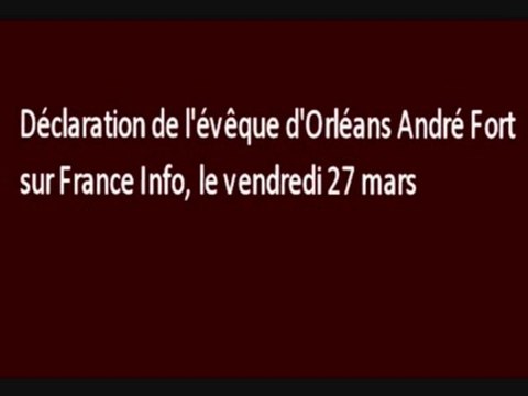 Selon l'évêque d'Orléans, le HIV passerait à travers le pr