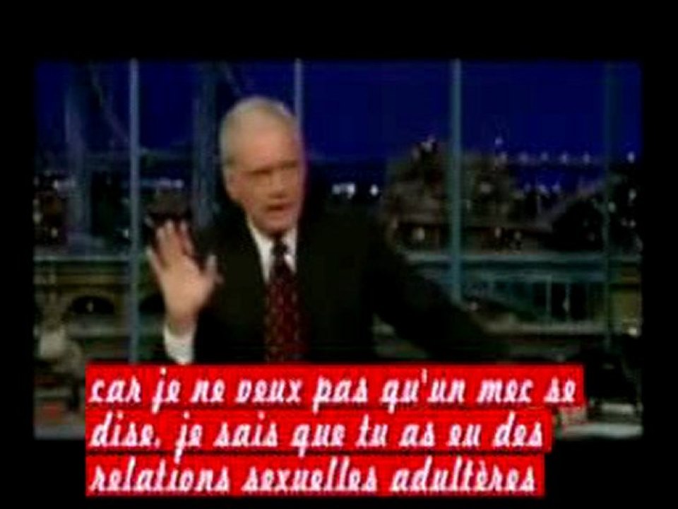 Victime de chantage, Letterman avoue ses infidélités à la