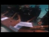 Réunion politique sous-marine aux Maldives