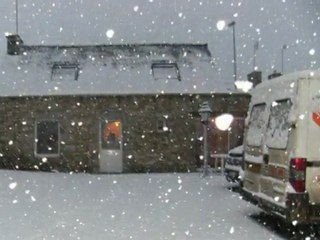 Notre petit bourg sous la neige.