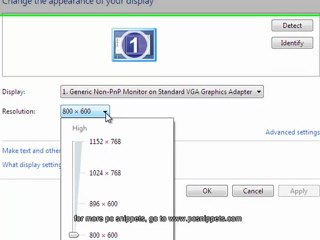 How to change screen resolution in windows xp & 7