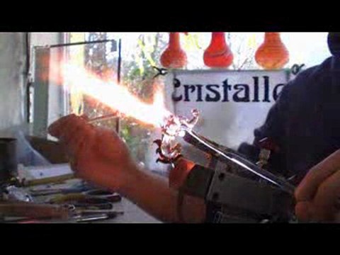 fabrication d'un cheval (filage de verre)