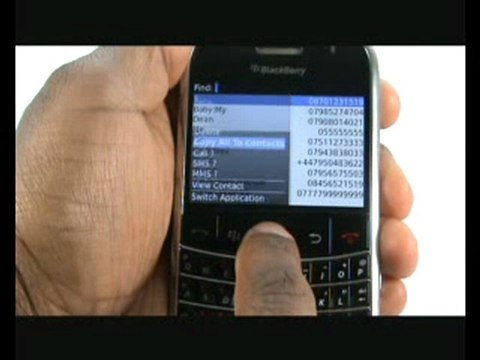 Copy SIM contacts to BlackBerry Bold 9000 | The Human Manual