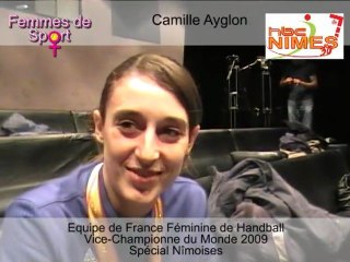 10 min avec les Nîmoises Vice-Championnes du Monde de Hand