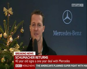 Michael Schumacher interview about F1 Comeback