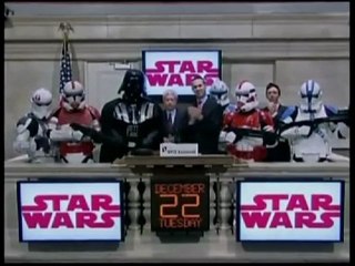 Darth Vader otworzył sesję na Wall Street