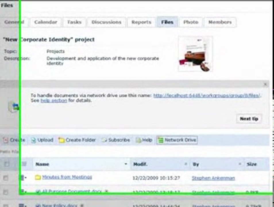 Uploading and Sharing Documents and Files
