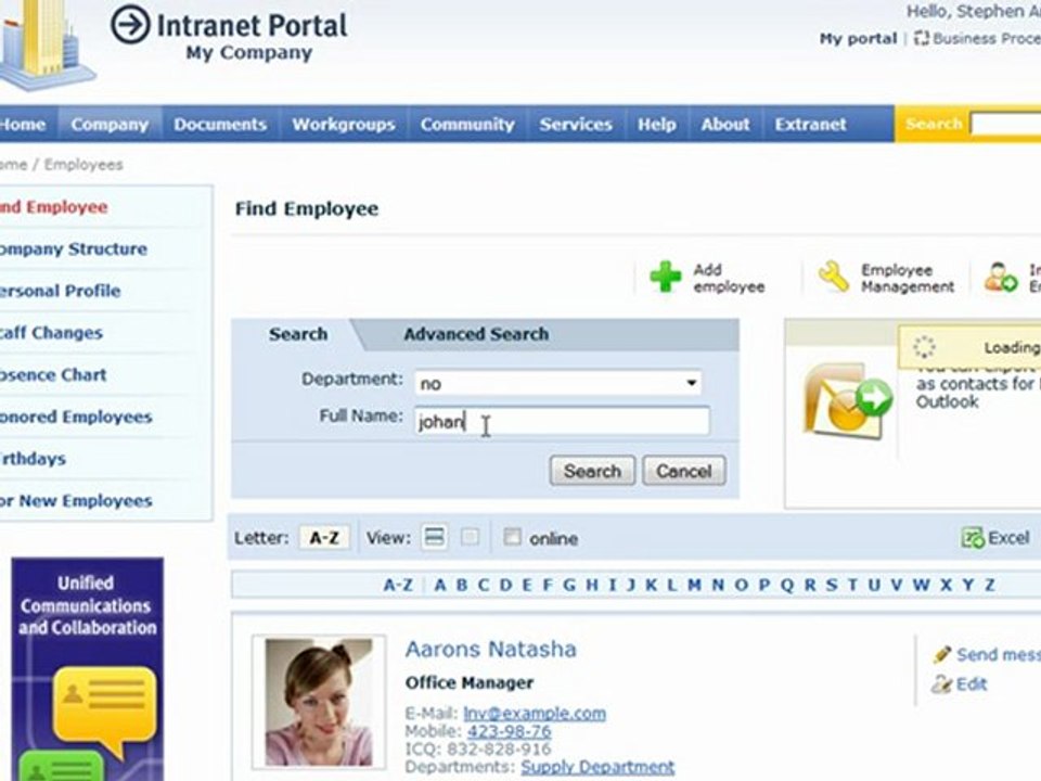 Creating a new user account