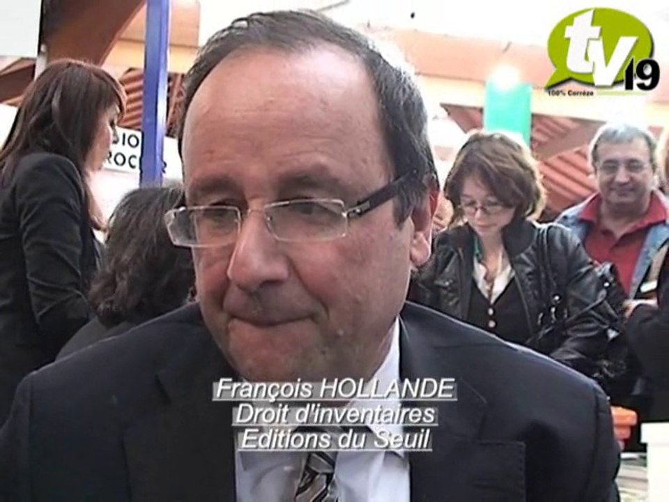 François HOLLANDE - Foire du Livre Brive 2009