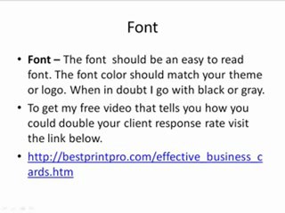 What Font Should I Use On My Business Cards?