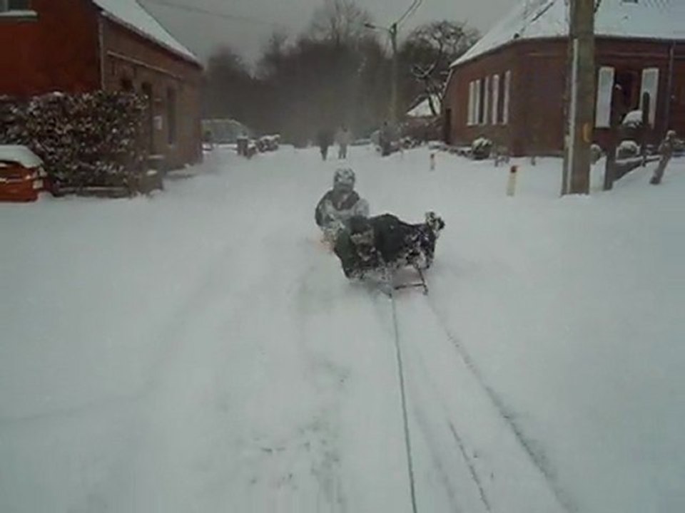 yamaha brun 350 + neige + luge :d (3)