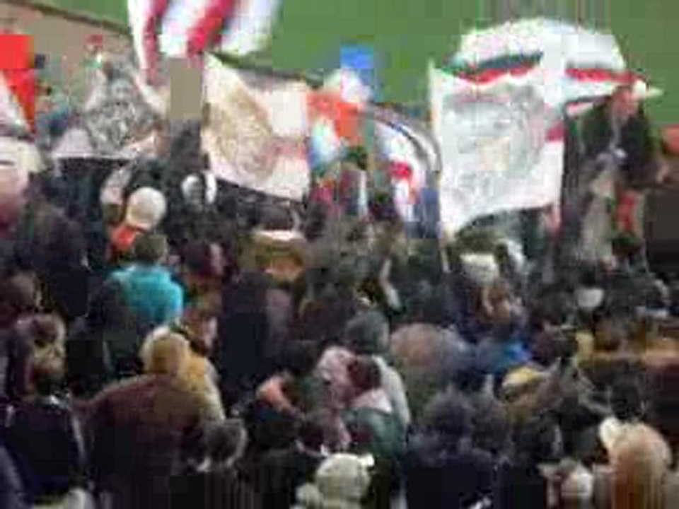 PSG-Grenoble 23/12/09 Virage Auteuil échange auteuil-authent