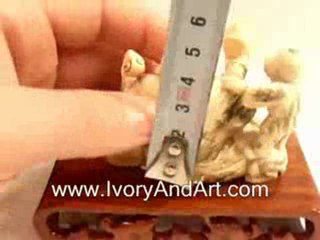 Mammoth ivory Buddha & a Boy for Success & wealth