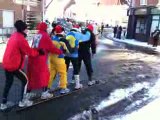 les Ch'tis Coureurs Flamands  font du ski