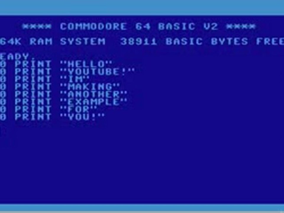 Cool Commodore™ Basic Scripting_Programming_ Print Command