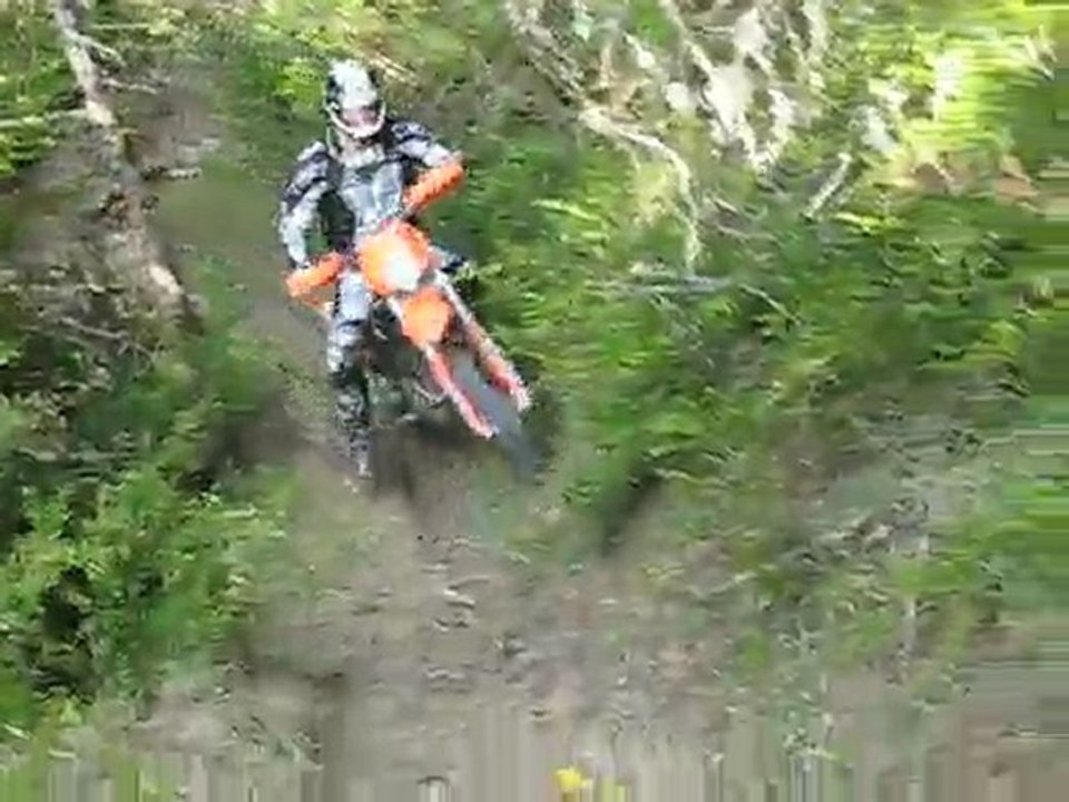 monter impossible en moto ktm excf