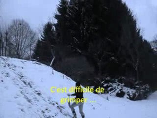 suite des chutes d'Edwige ... cette fois dans la neige !