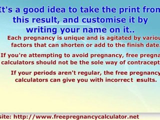 Free Pregnancy Calculator